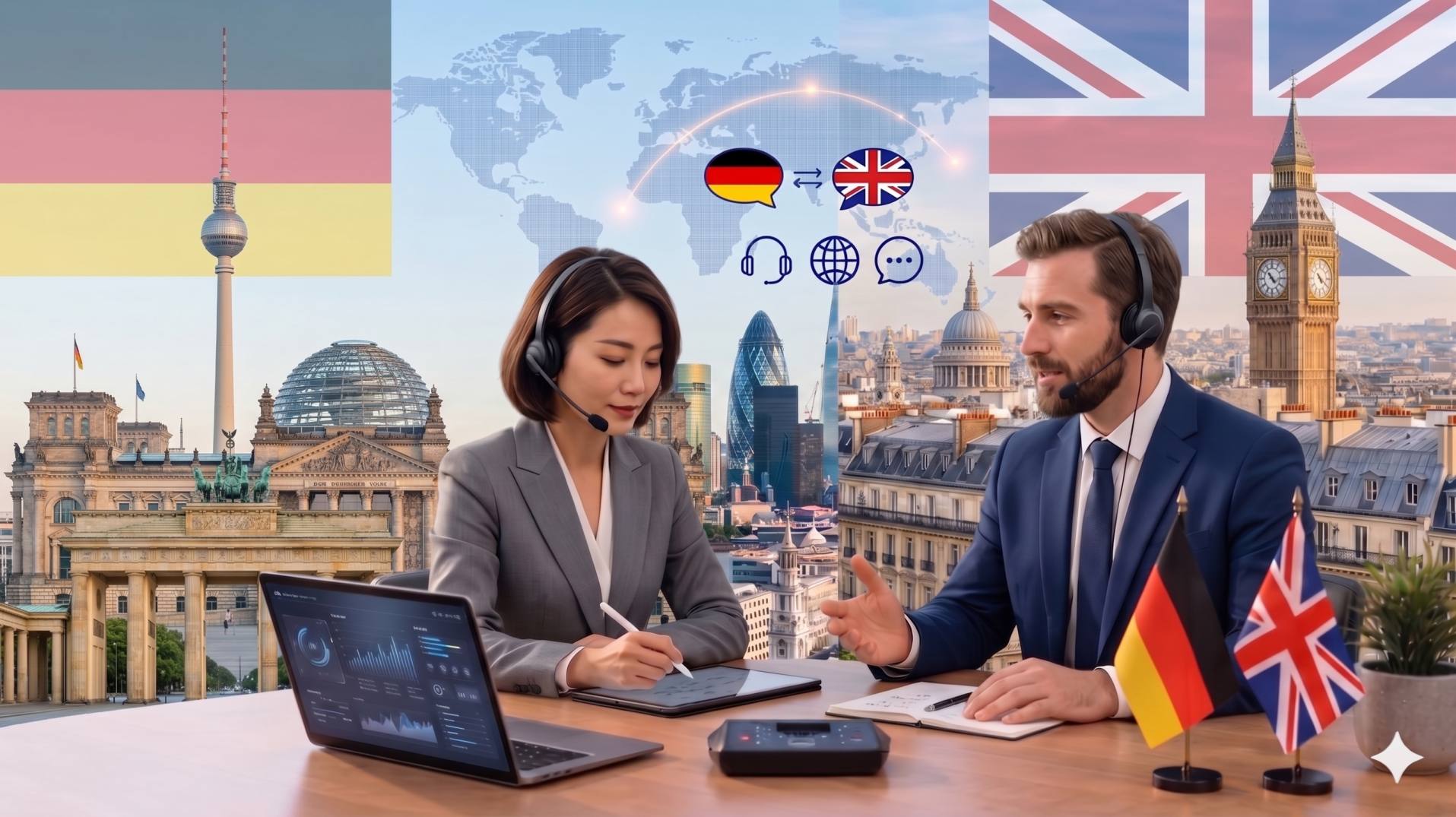 German interpreter in the UK - image